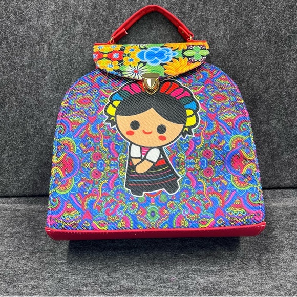 Embroidered Native Mexican Handmade Handbag -Maria Jute - Picture 2 of 11